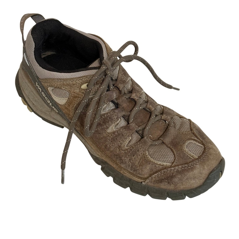 Vasque Women Hiking Shoes 9M Brown Leather Mesh Vibram Sole Gorpcore 7397